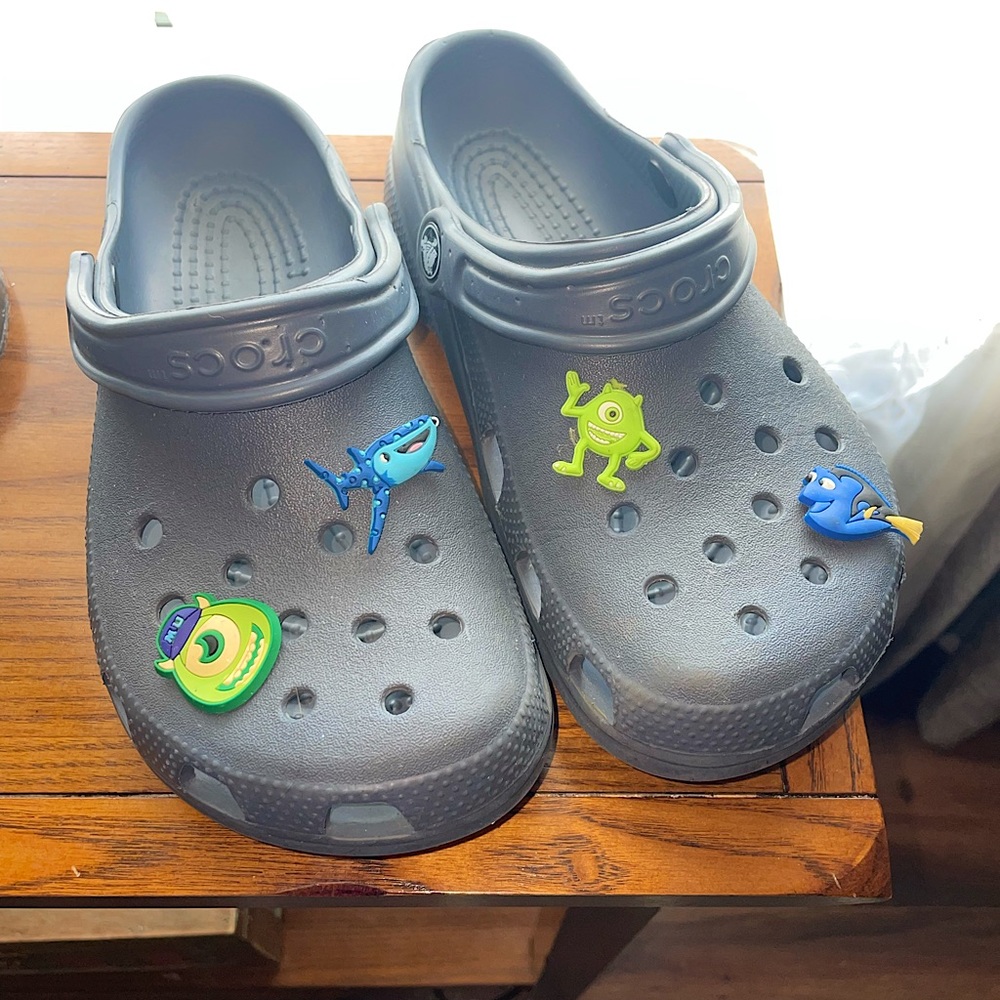 Grey Classic Crocs